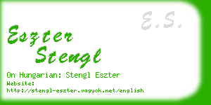 eszter stengl business card